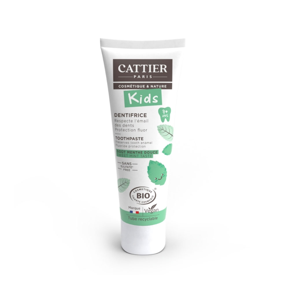 Cattier Kids Organic toothpaste for ages 7 and up mild mint flavour 50 ml