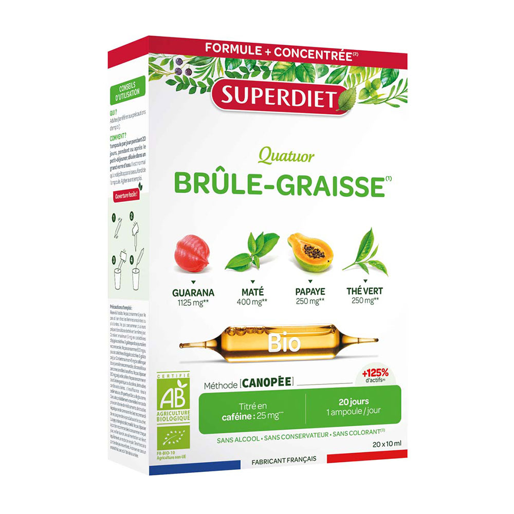 Superdiet Organic Fat Burning Quartet 15ml