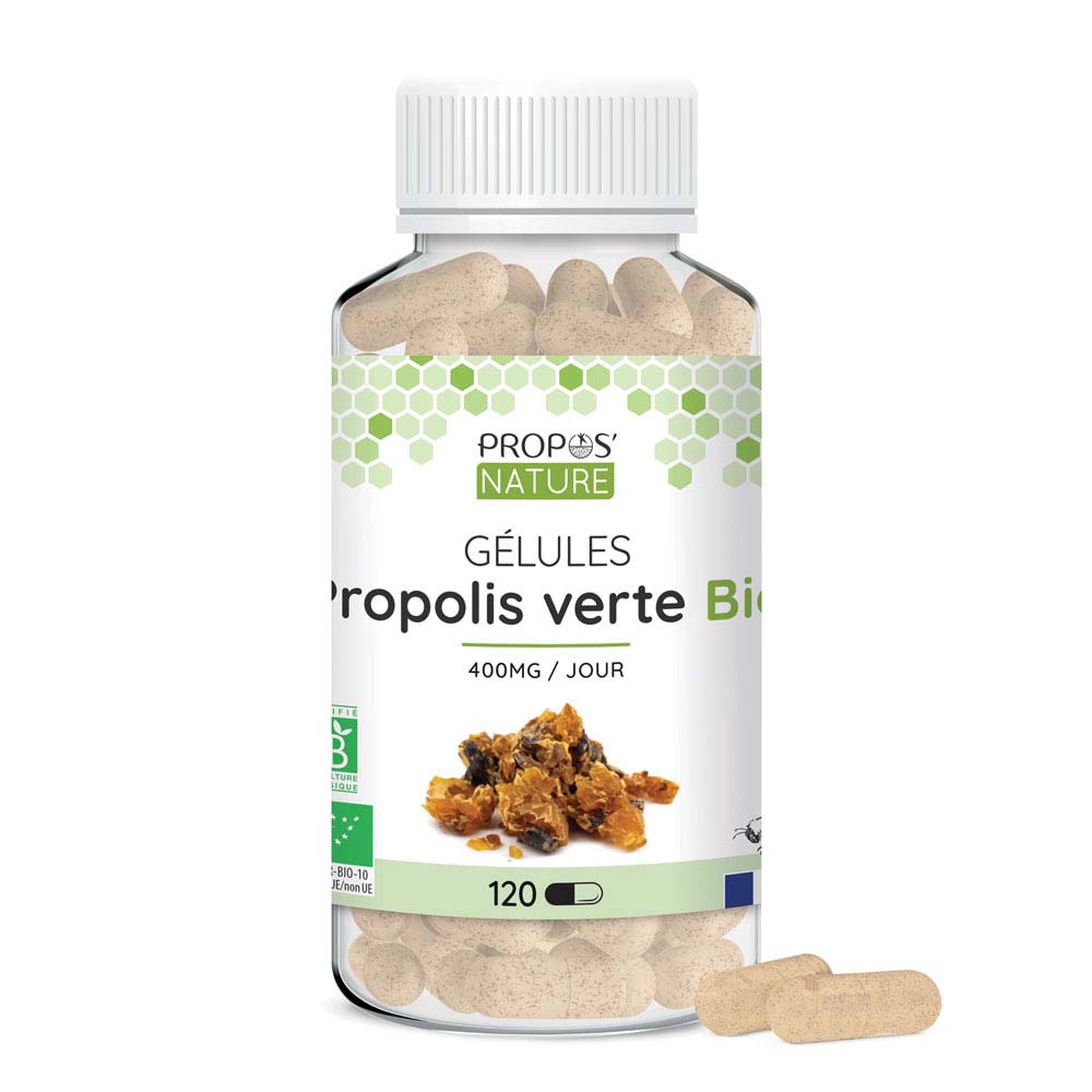 Propos'Nature Organic Green Propolis 120 Gélules 120 capsules