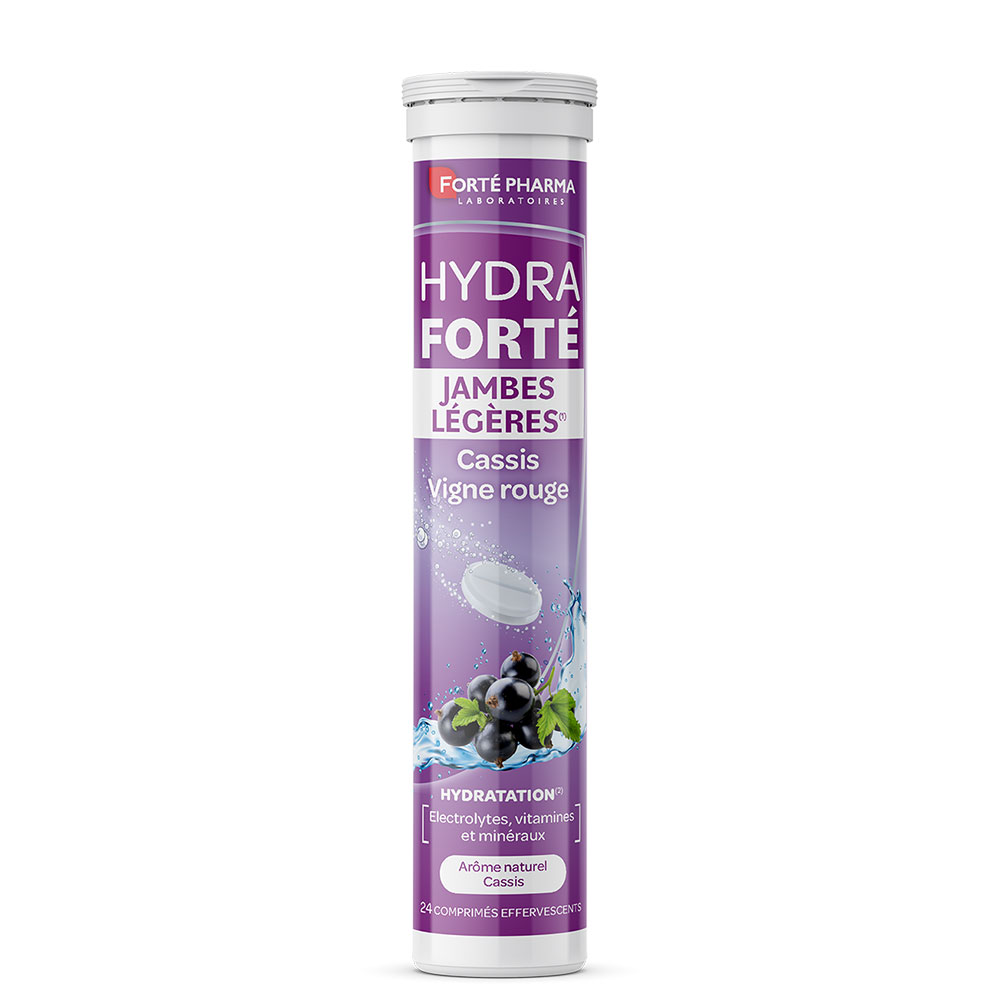 Forté Pharma Hydra Forté Jambes Légères Cassis Vigne Rouge 24 effervescent tablets