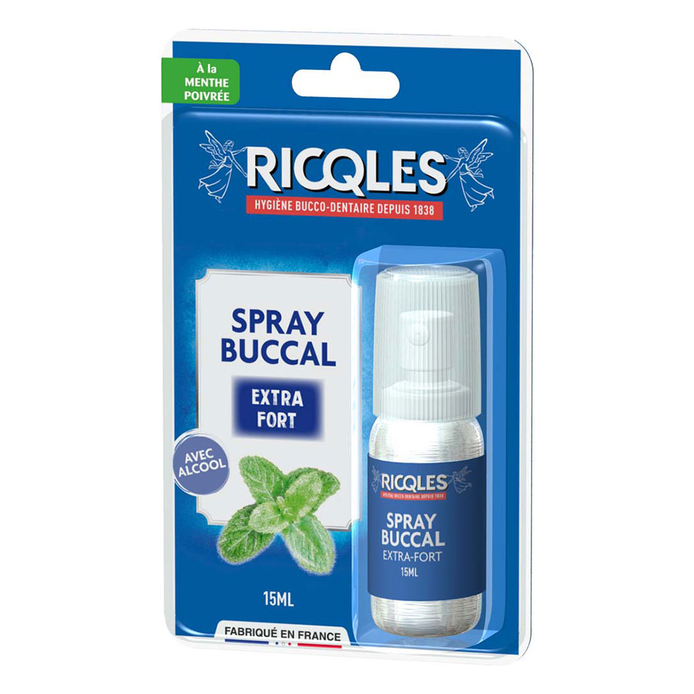 Ricqles Peppermint mouth spray with alcohol 15ml