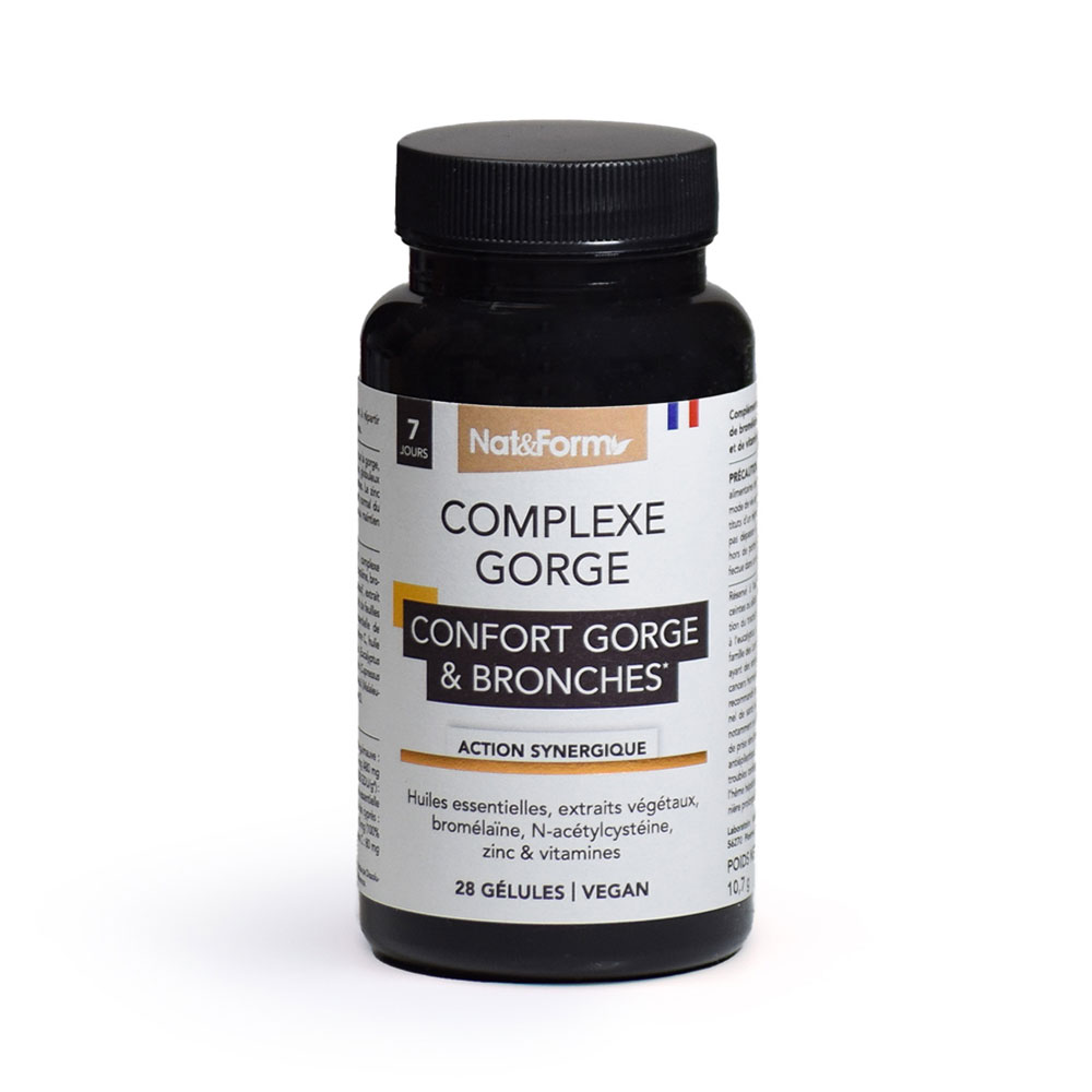Nat&Form Throat & Bronchi Complex 28 capsules