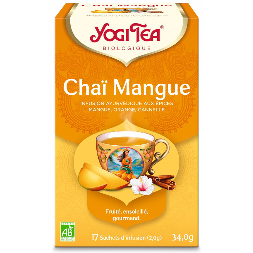 Yogi Tea Herbal Teas Chai Mango Bioes 17 bags