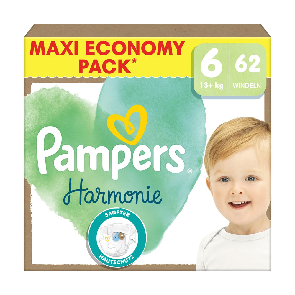 Pampers Harmonie Nappies Size 6 11kg+ x62
