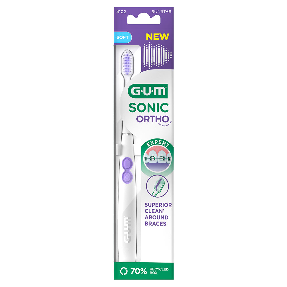 Gum Sonic Ortho Sonic Toothbrush x1