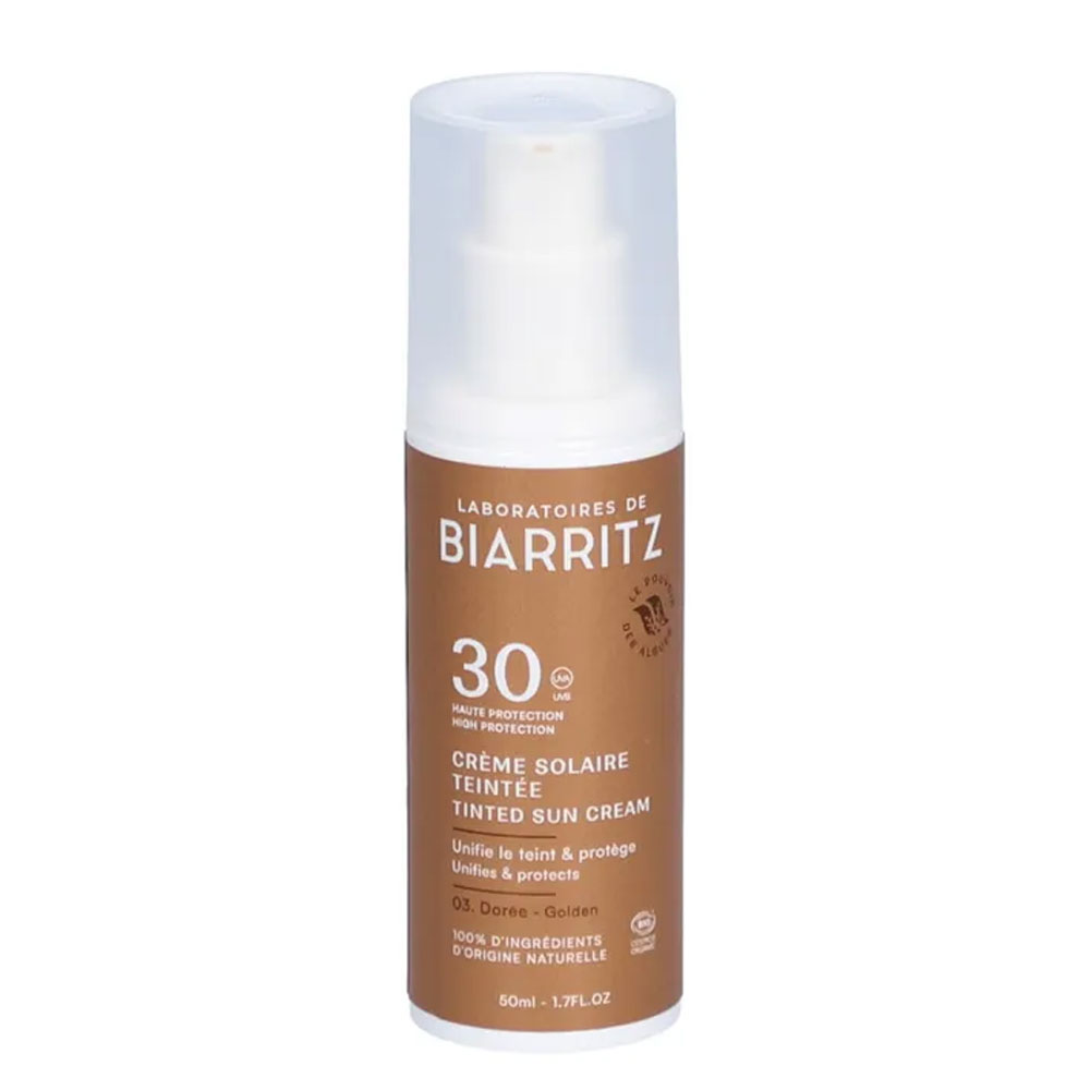 Laboratoires De Biarritz Sun care Tinted Protective Face Cream SPF30 Bioes Healthy glow effect 50ml