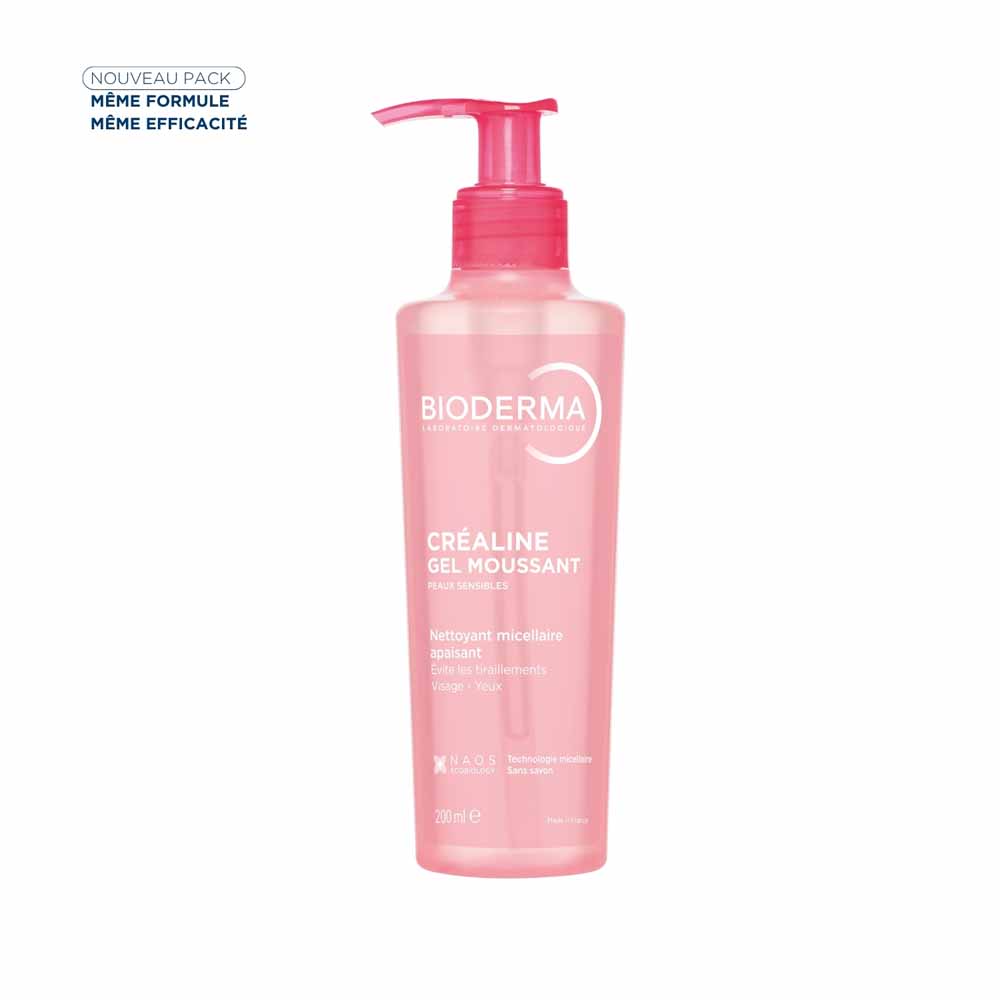 Bioderma Crealine Cleansing foaming gel sensitive skin Peaux sensibles 200ml