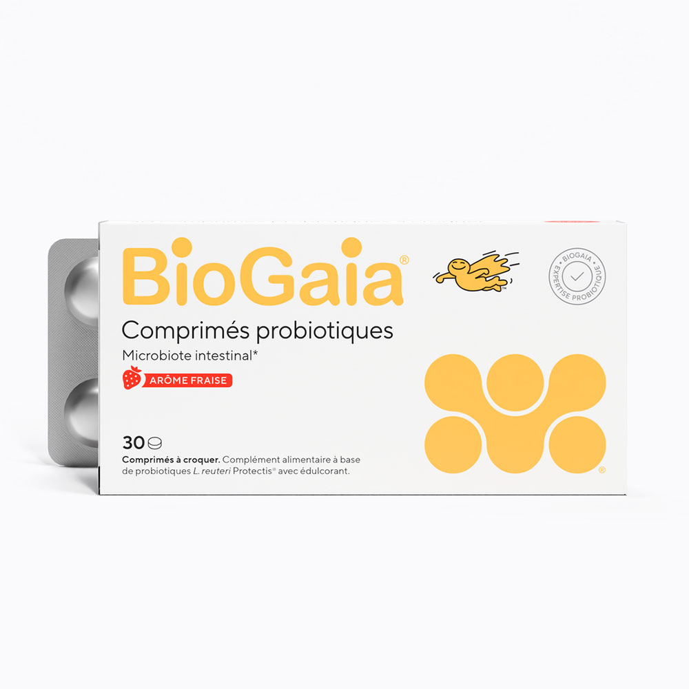 Biogaia Probiotics Strawberry Flavour x30 Chewable Tablets