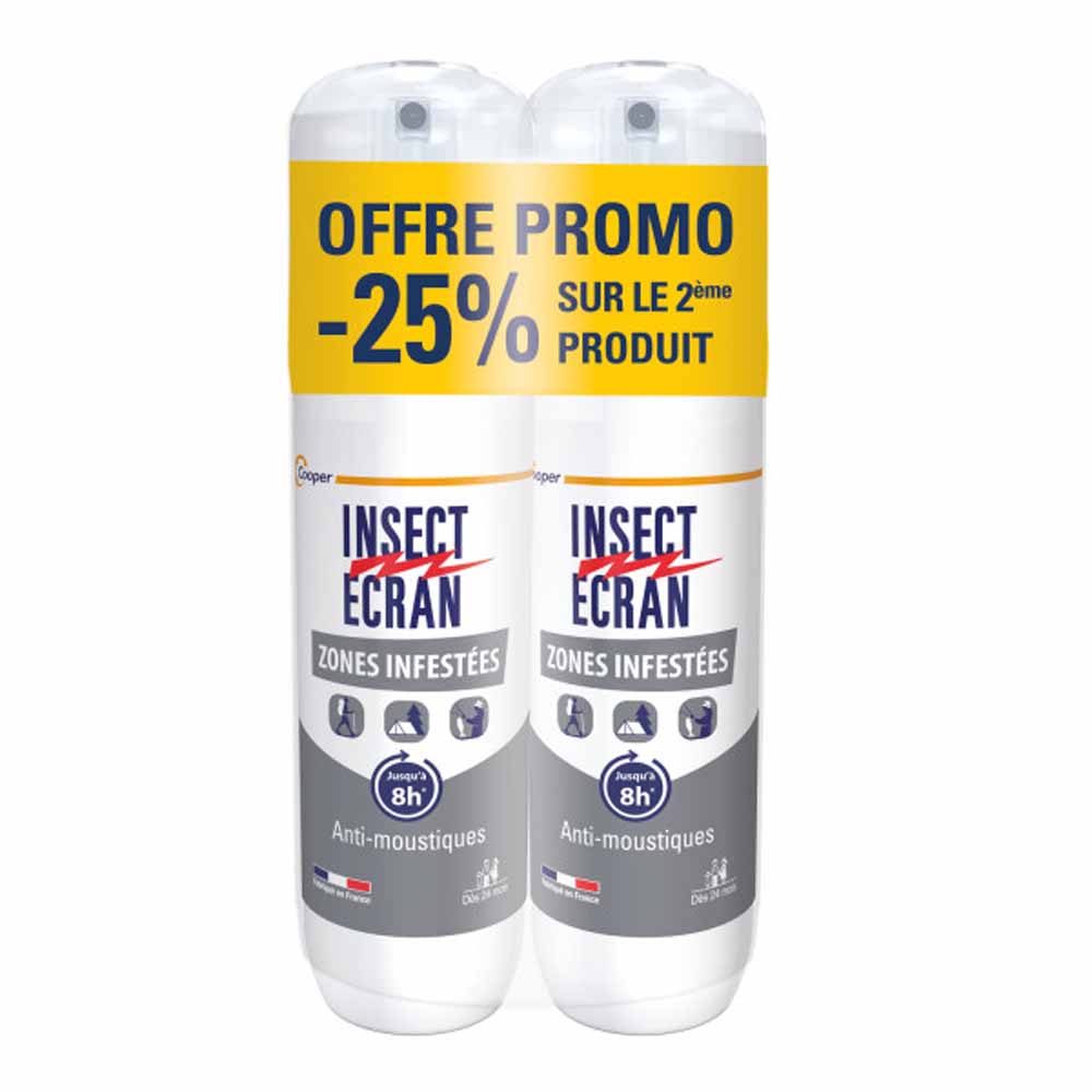Insect Ecran Skin Anti-Mosquito for Infested Areas suitable from 24 months, up to 8 hours protection 2 x 100 ml