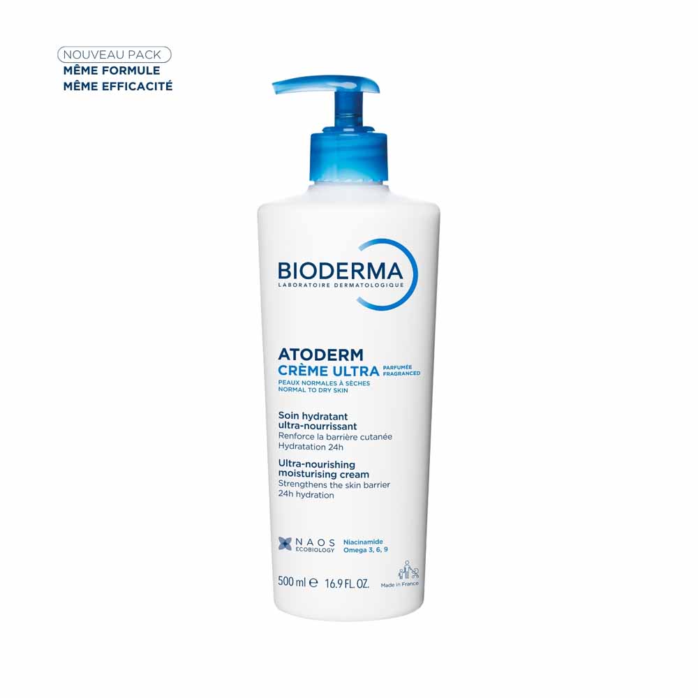 Bioderma Atoderm Ultra Nourishing Cream Normal To Dry Sensitive Skin 500ml
