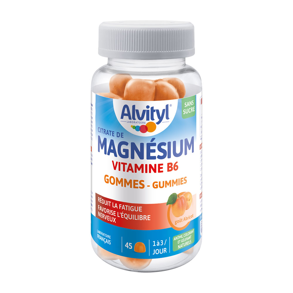 Alvityl Magnesium Vitamin B6 Apricot flavour x45 erasers
