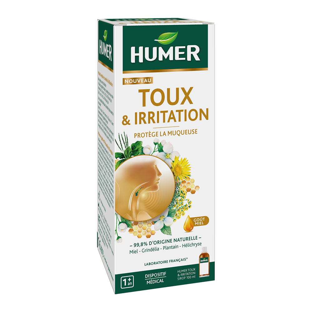 Humer Cough and throat irritation syrup honey flavour 100 ml