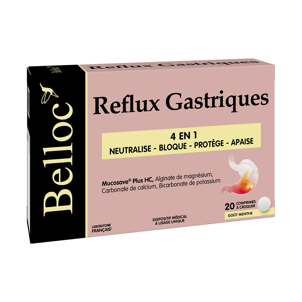 Belloc Acid reflux relief 20 chewable tablets