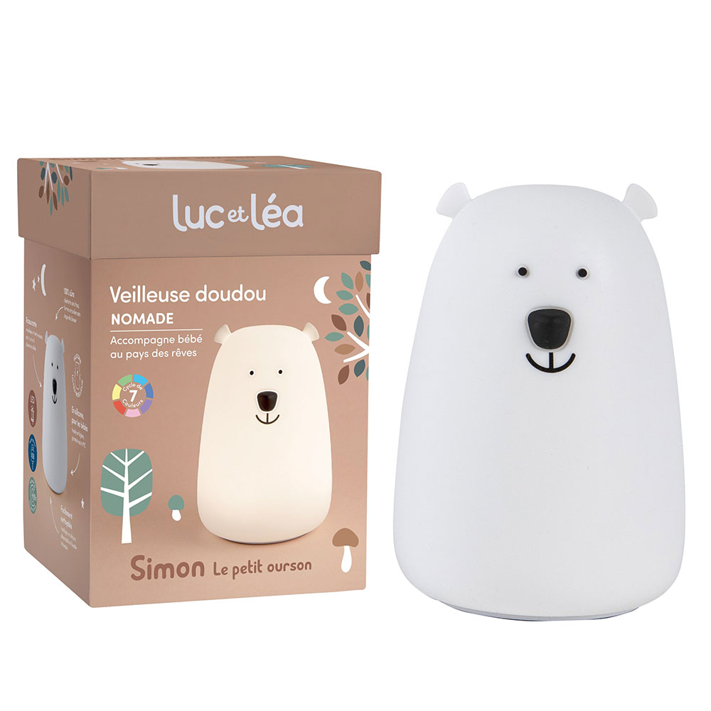 Luc Et Lea Teddy Bear Nightlight Giftboxes