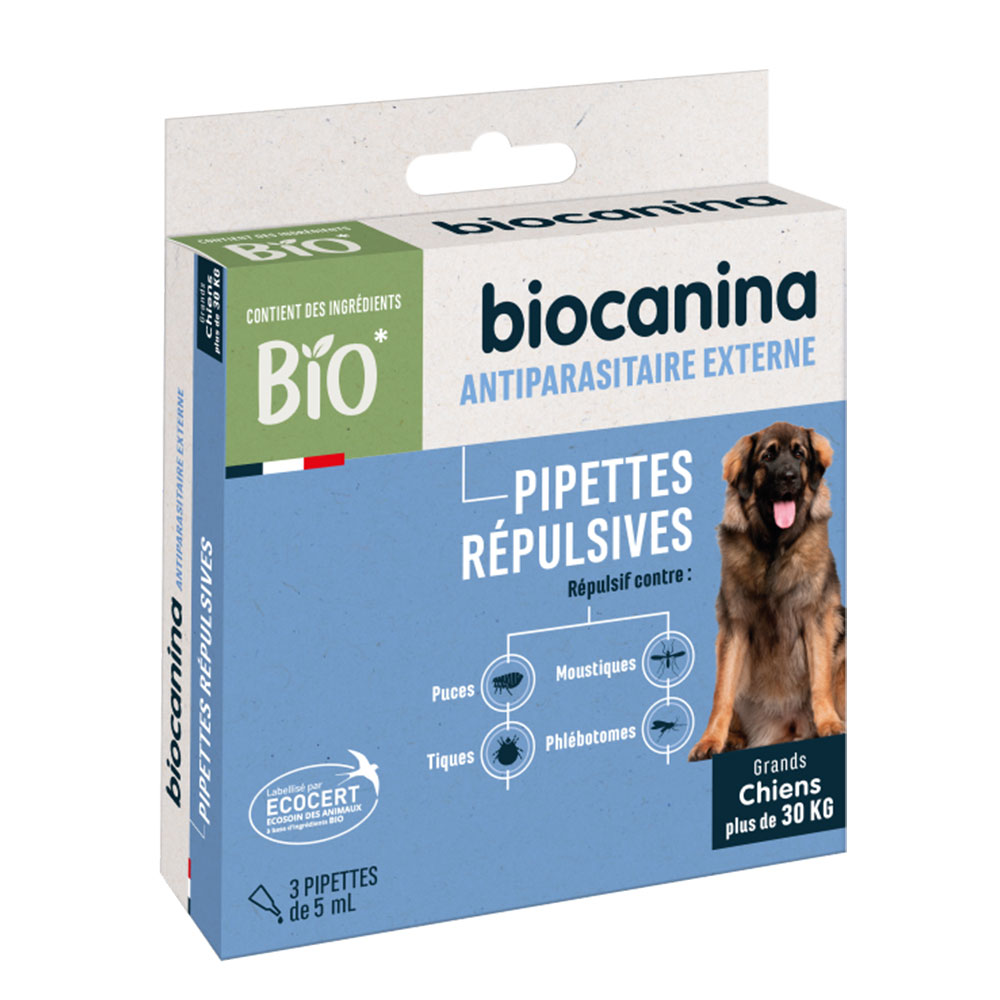 Biocanina Repellent pipettes for dogs over 30 kg 2 x 3