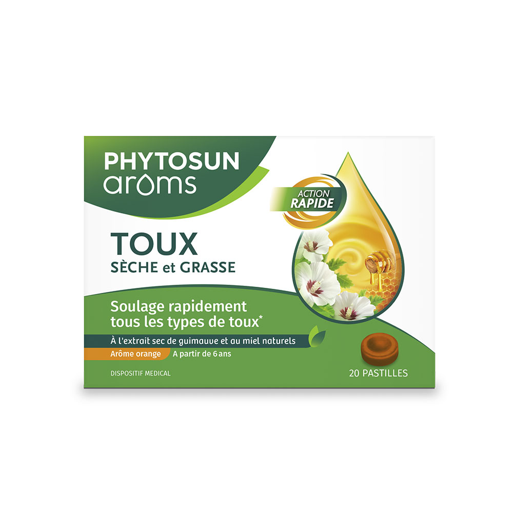 Phytosun Aroms Dry and oily cough drops x20