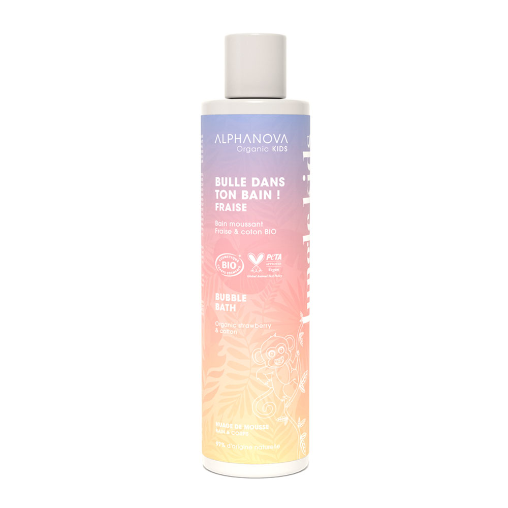 Alphanova Kids Bioes Foaming Bath Bulle Dans Ton Bath Strawberry 250ml