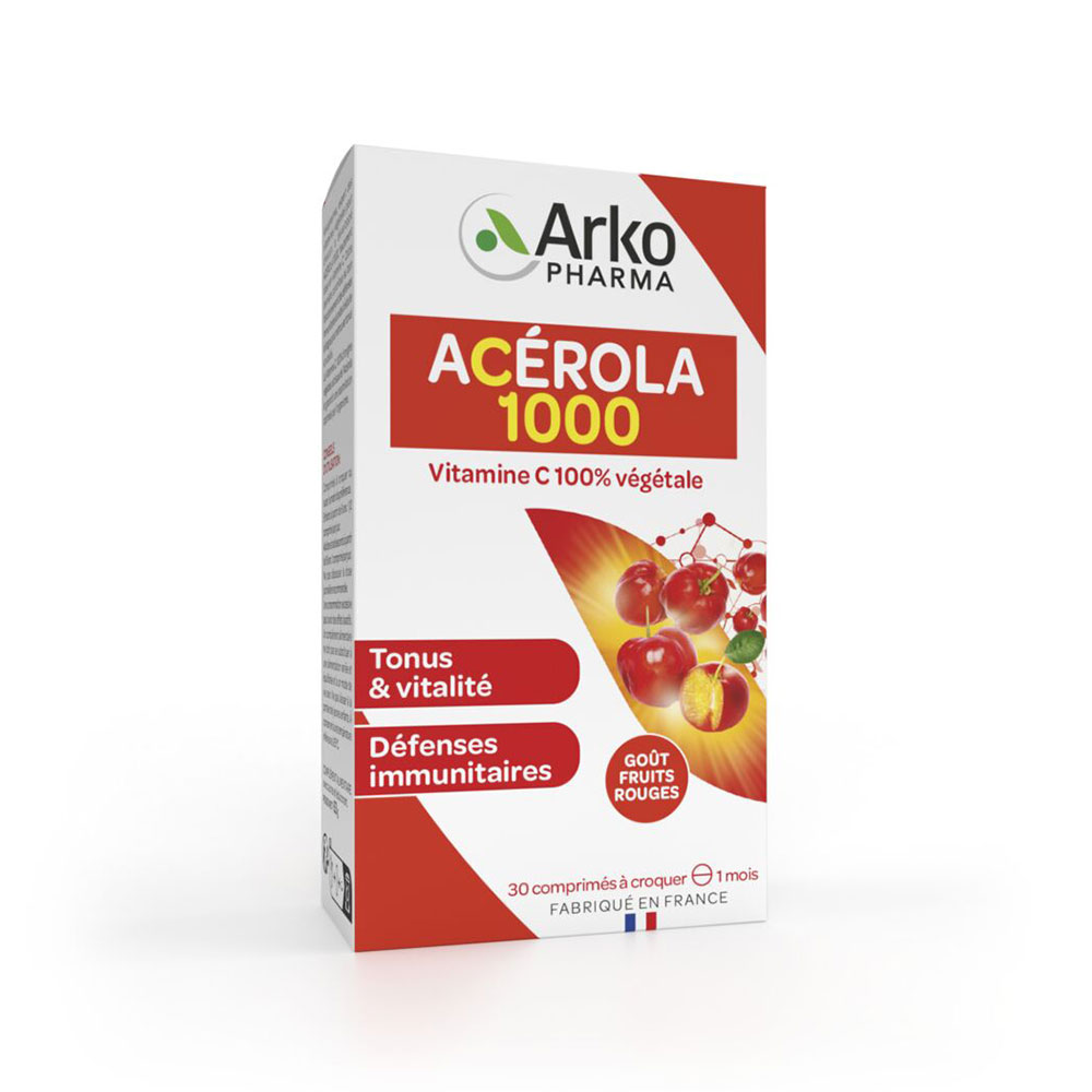 Arkopharma Azinc Acerola 1000 Natural Vitamin C 30 tablets