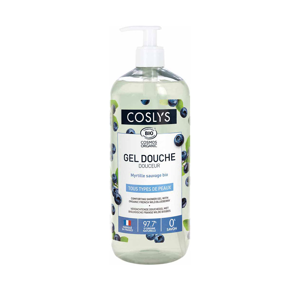 Coslys Body Organic Wild Blueberry Gentle Shower Gel All Skin Types 1L