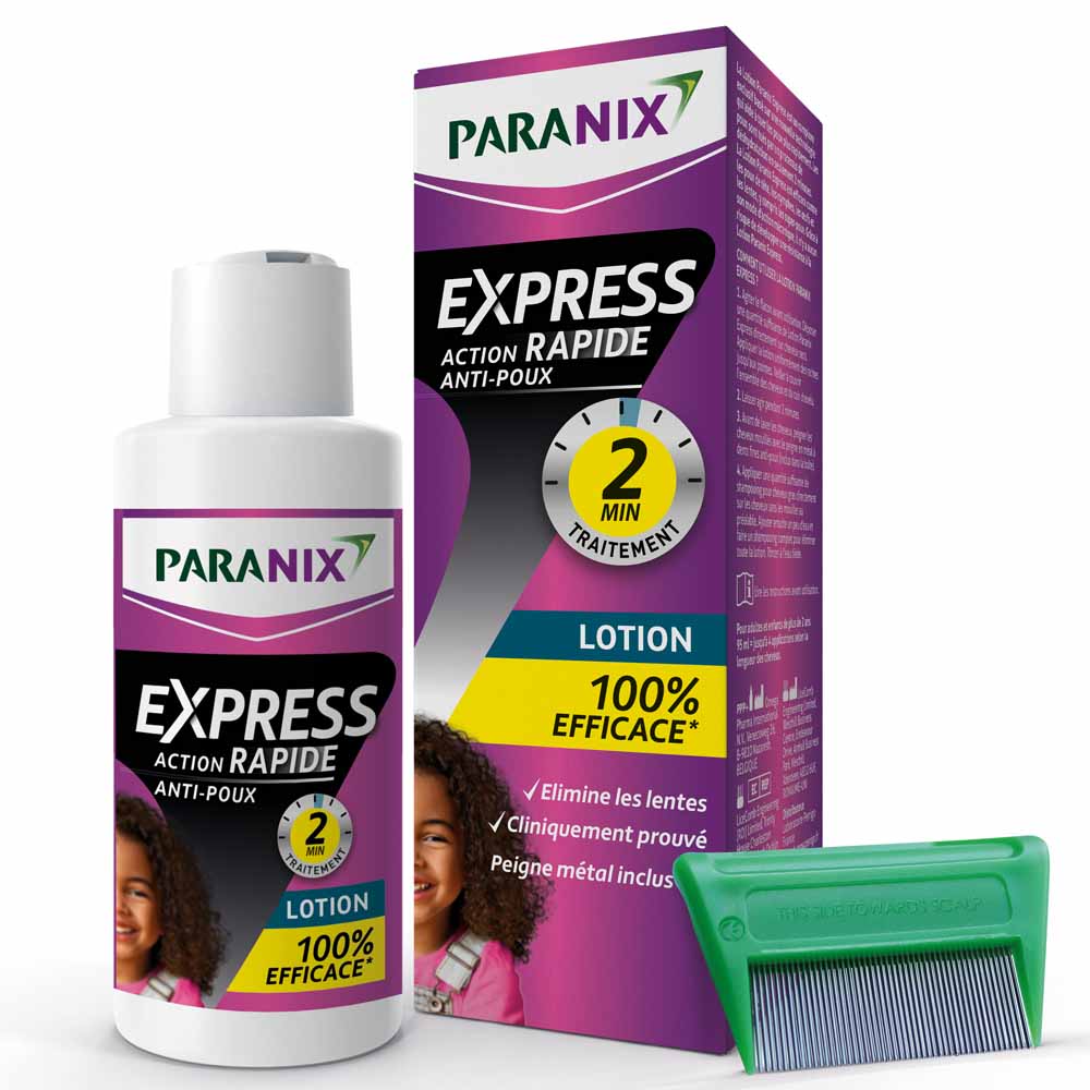 Paranix Express Lice and Nit Lotion 100 ml + comb included
