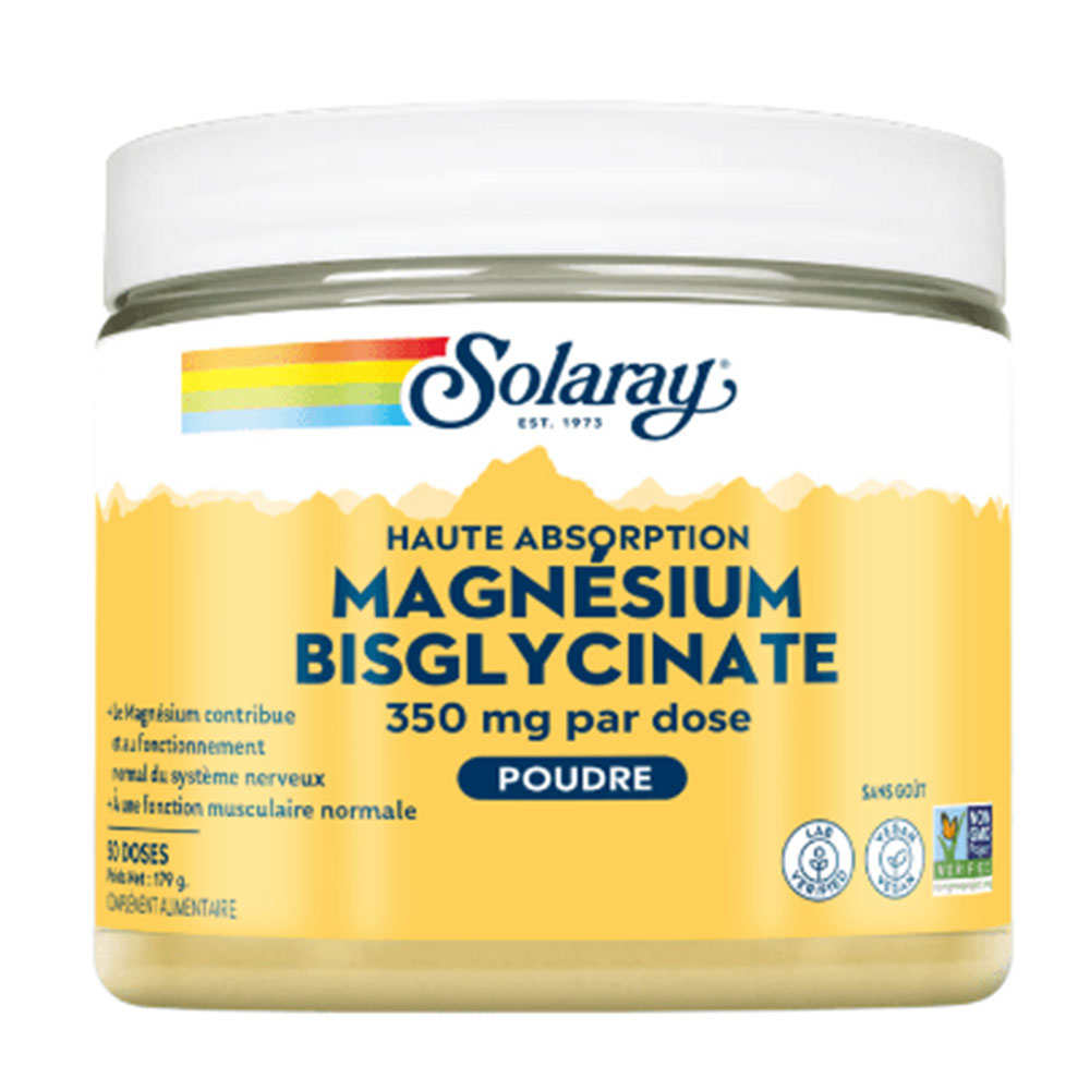 Solaray Magnesium Bisglycinate 350mg Powder 179g
