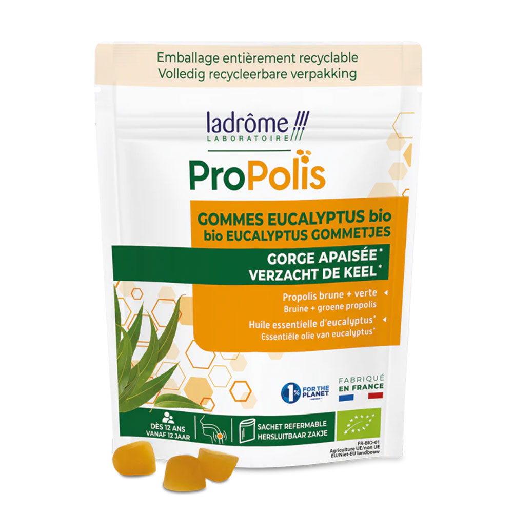 Ladrôme Propolis Organic eucalyptus gummies 45 g