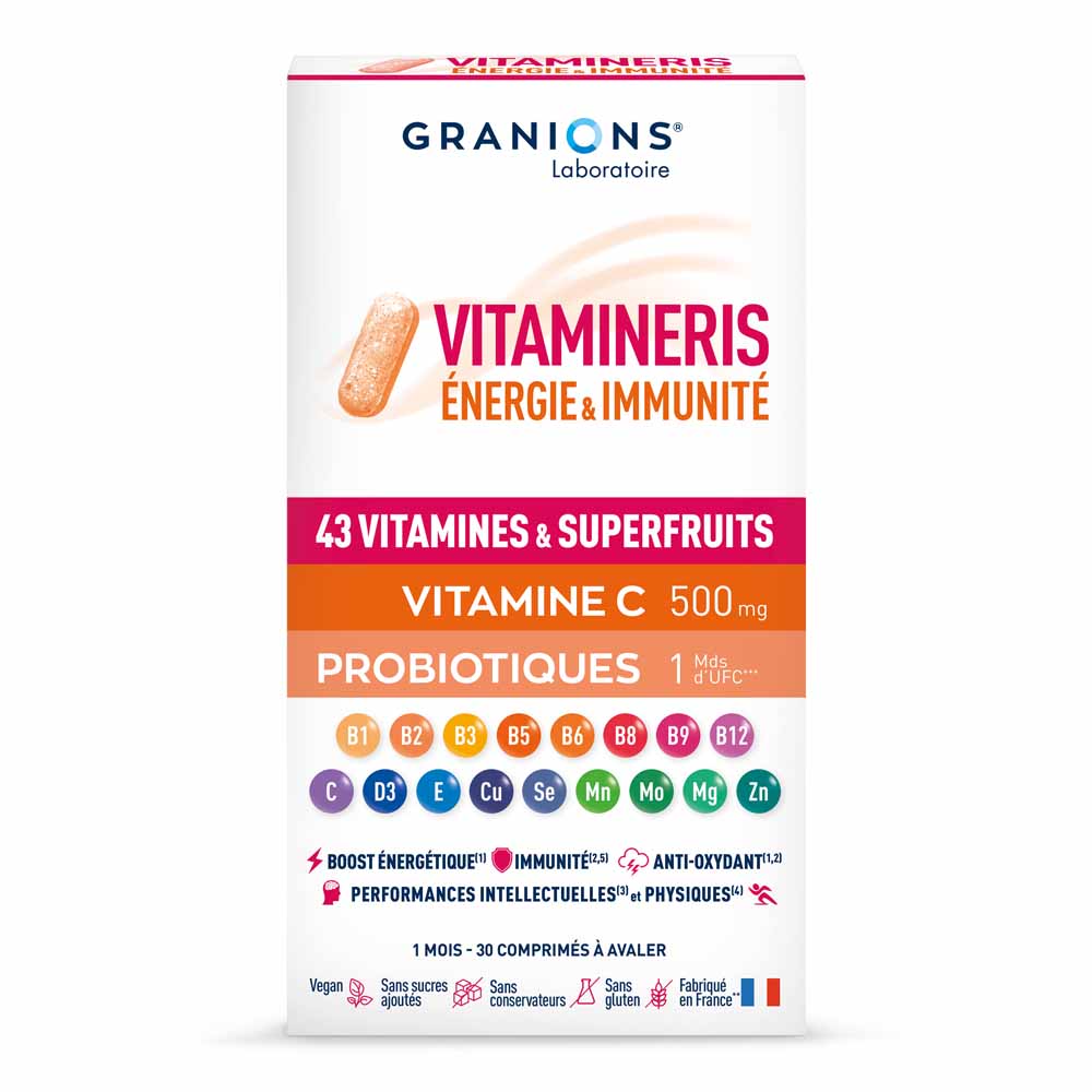 Granions Vitamineris Energy & Immunity 30 tablets