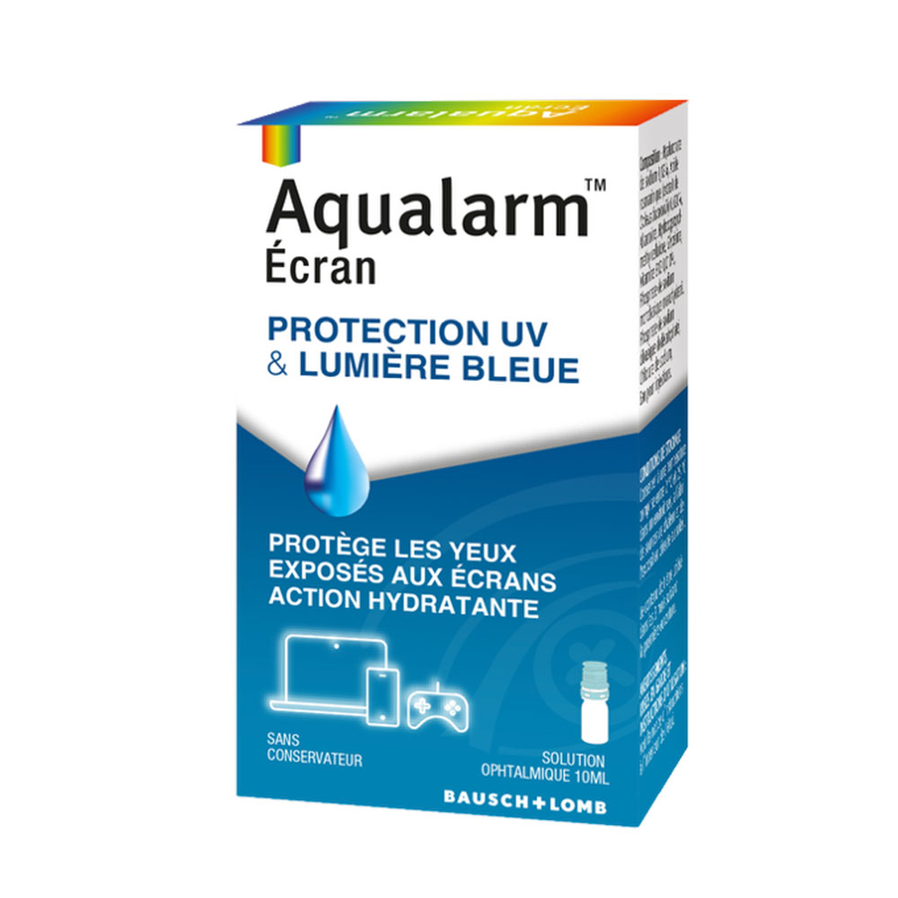 Bausch&Lomb Aqualarm Écran Protection UV & Lumière Bleue 10ml