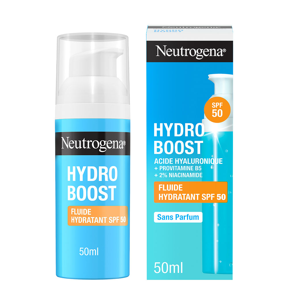 Neutrogena Hydro Boost Hydrating Fluid with Hyaluronic Acid B5 and Niacinamide SPF 50 50ml