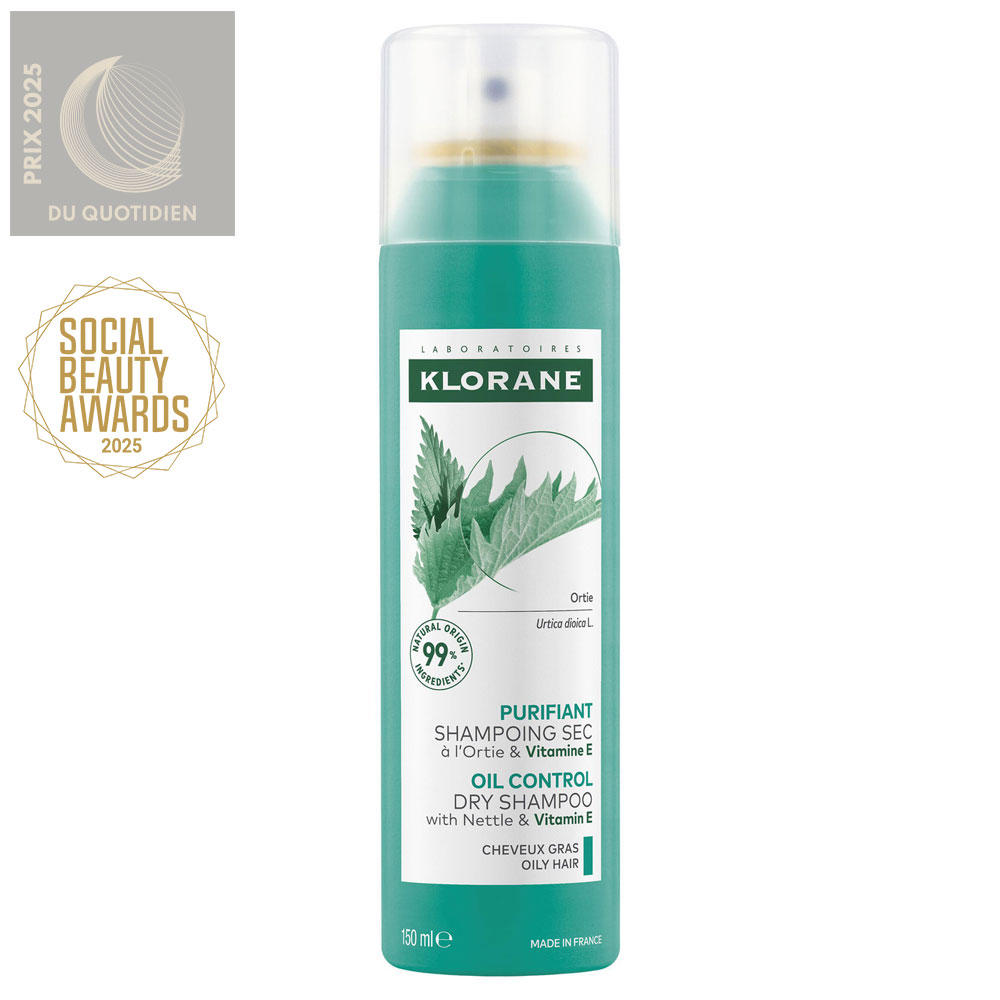 Klorane Nettle Purifying dry shampoo oily hair 150 ml