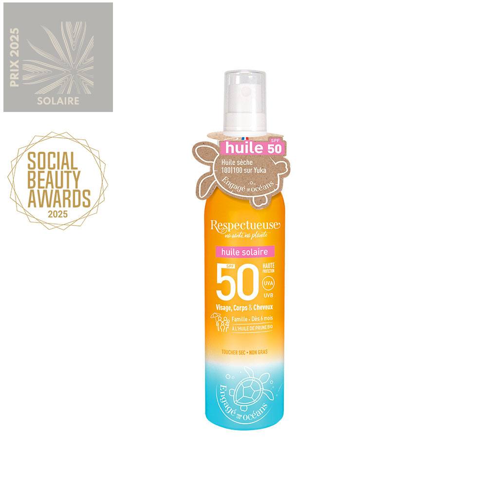 Respectueuse Sun protection oil SPF50 100 ml