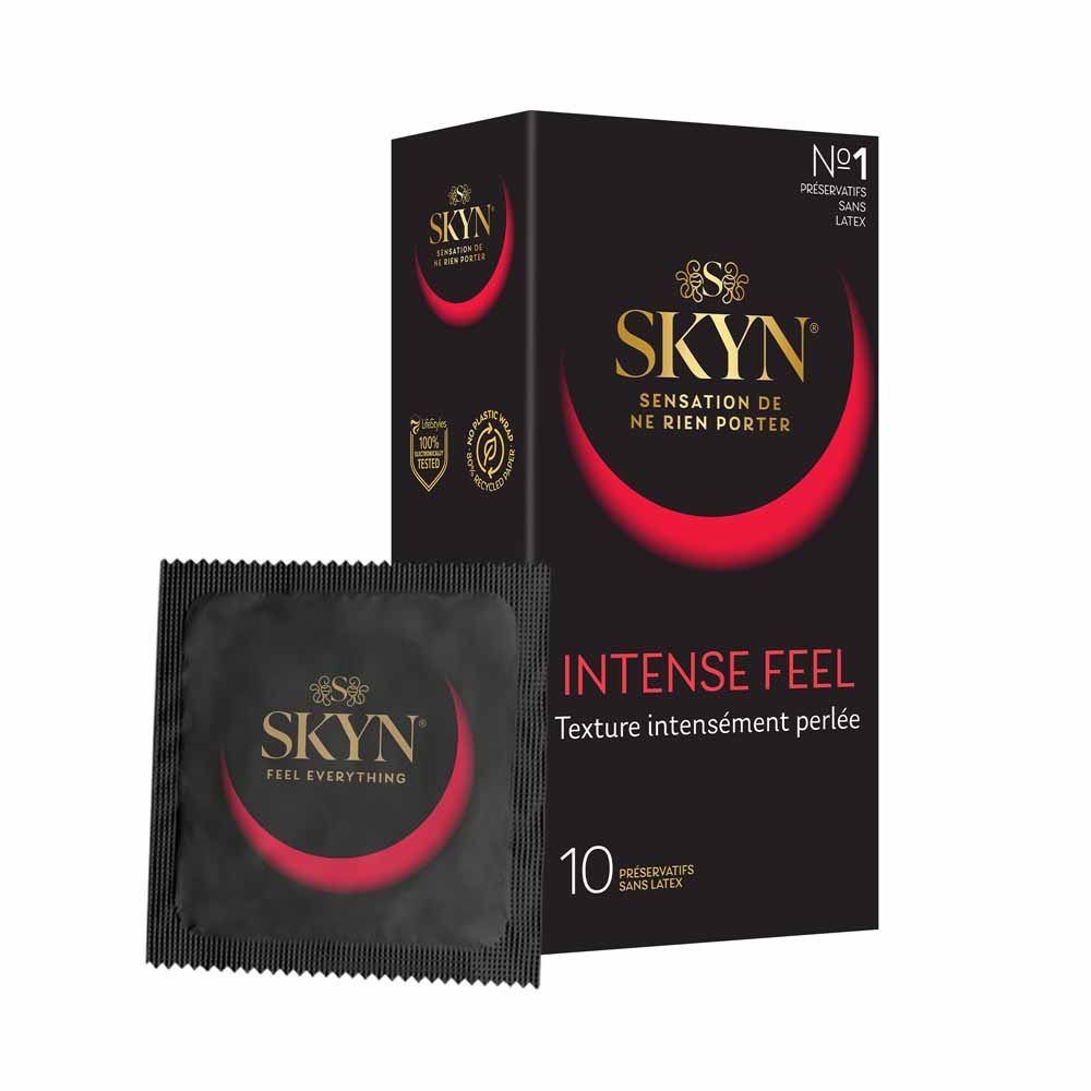 Skyn Intense Feel Skyn Intense Feel Latex-free Condoms X10 Texture Intensément Perlée x10