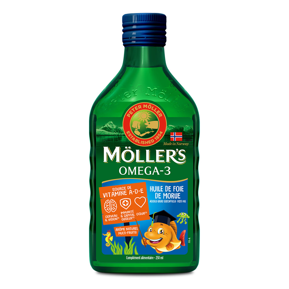 Moller'S Cod liver oil liquid Multi-fruit flavouring 250ml