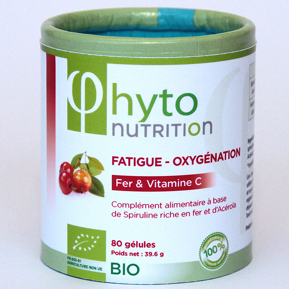 Flamant Vert Phytonutrition Fatigue Oxygenation Bioes 80 capsules