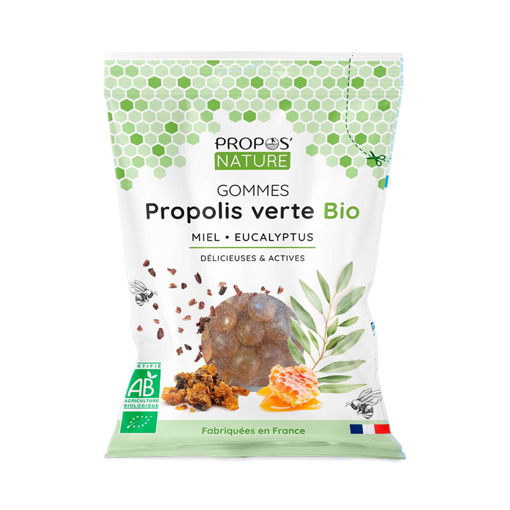 Propos'Nature Organic Honey & Eucalyptus Propolis Gum 45g