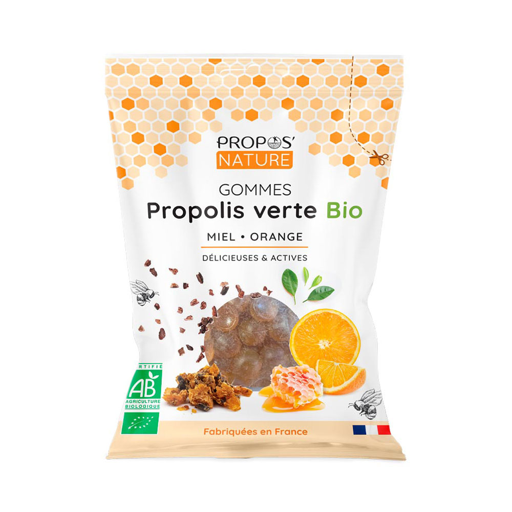 Propos'Nature Green Propolis Honey And Orange Bioes Gums 45g