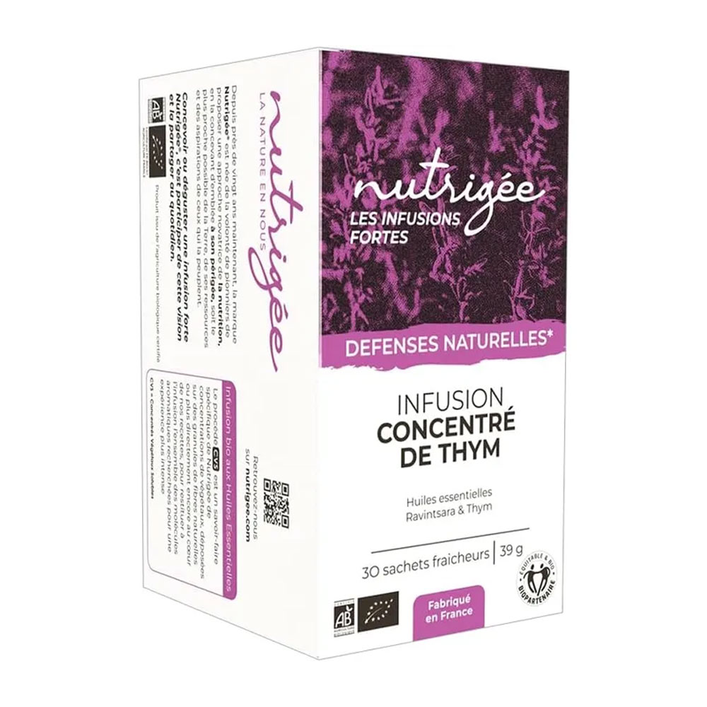 Nutrigée Organic thyme concentrate herbal tea 30 sachets