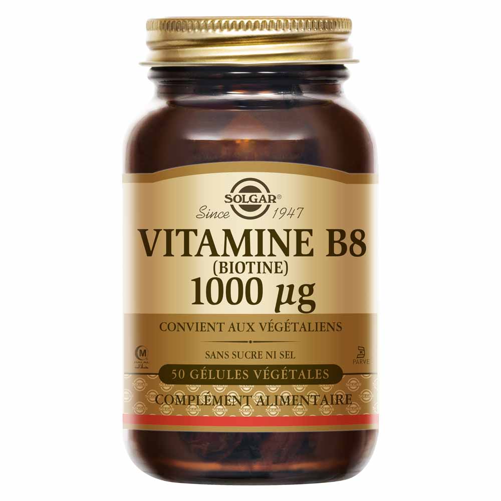 Solgar Vitamin B8 beauty support for skin, hair and nails 50 capsules