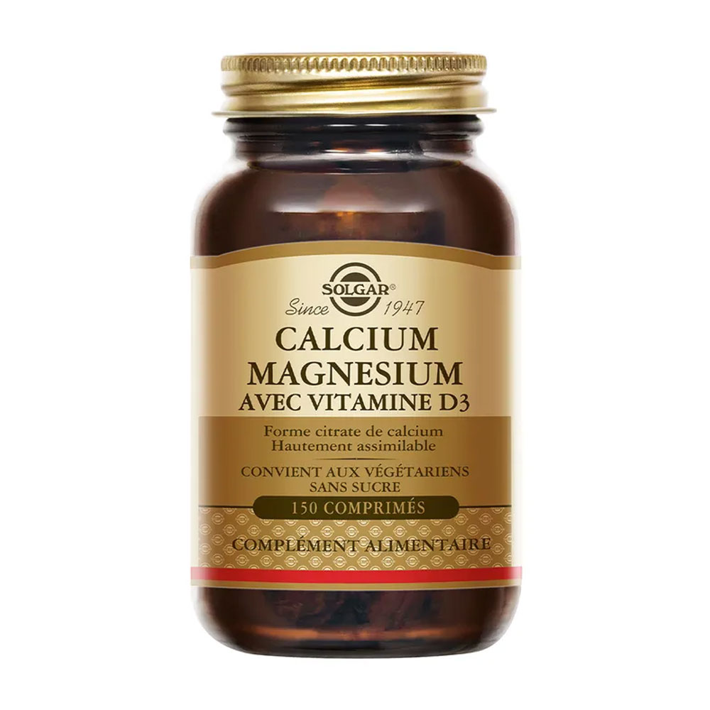 Solgar Calcium, magnesium and vitamin D3 Os et Cartilages 150 Comprimes