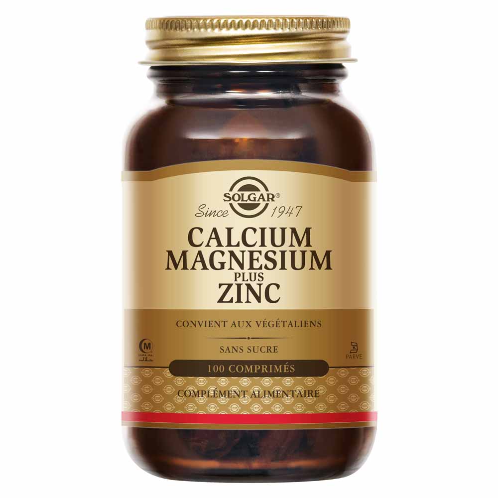 Solgar Calcium, magnesium and zinc Os et Cartilages Vitalité 100 Gélules