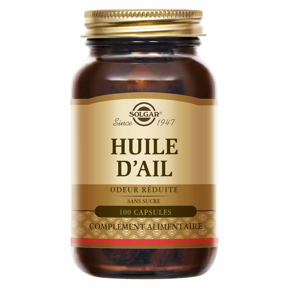 Solgar Garlic oil supports heart health and immune defences 100 capsules