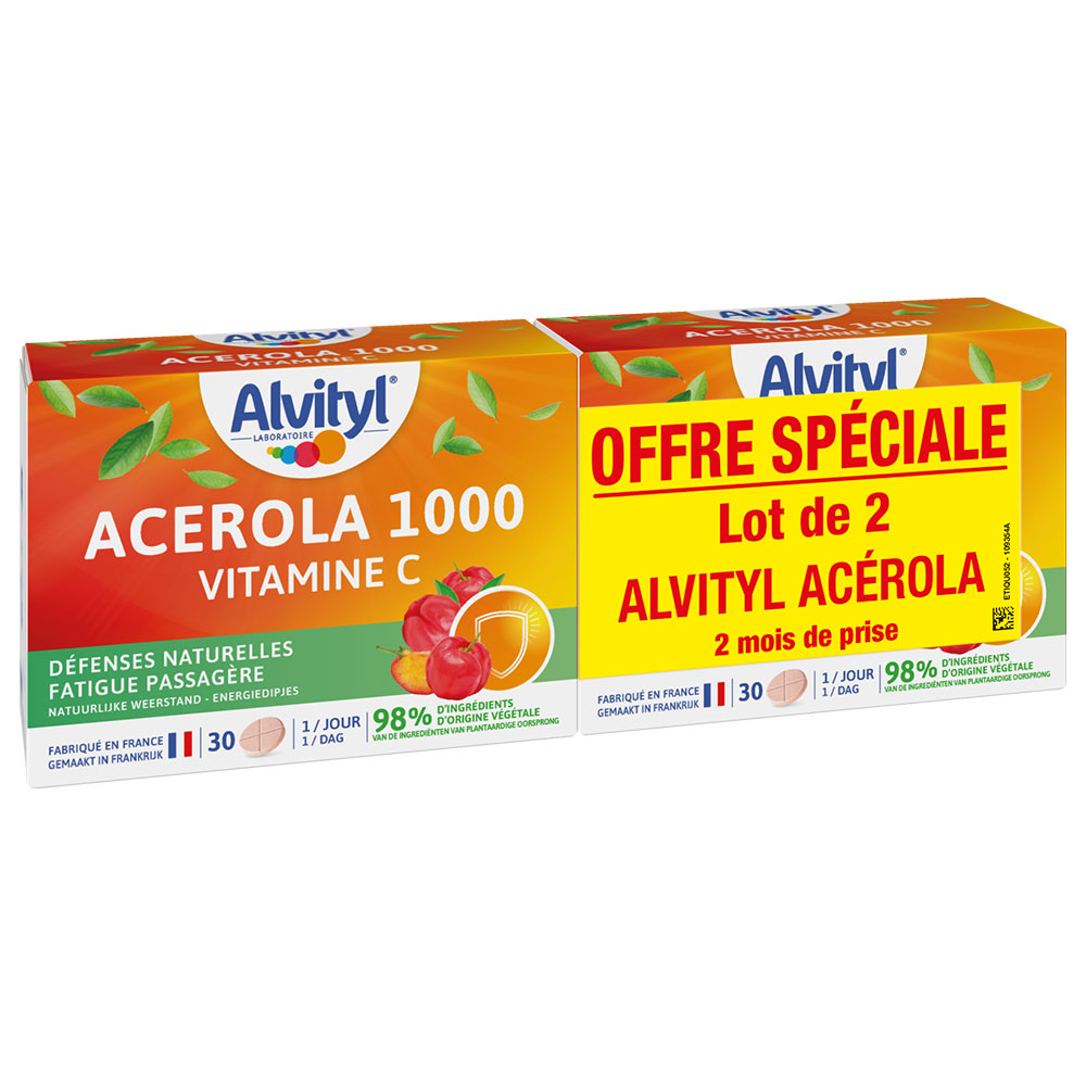 Alvityl Acerola 1000 Vitamin C 2x30 tablets
