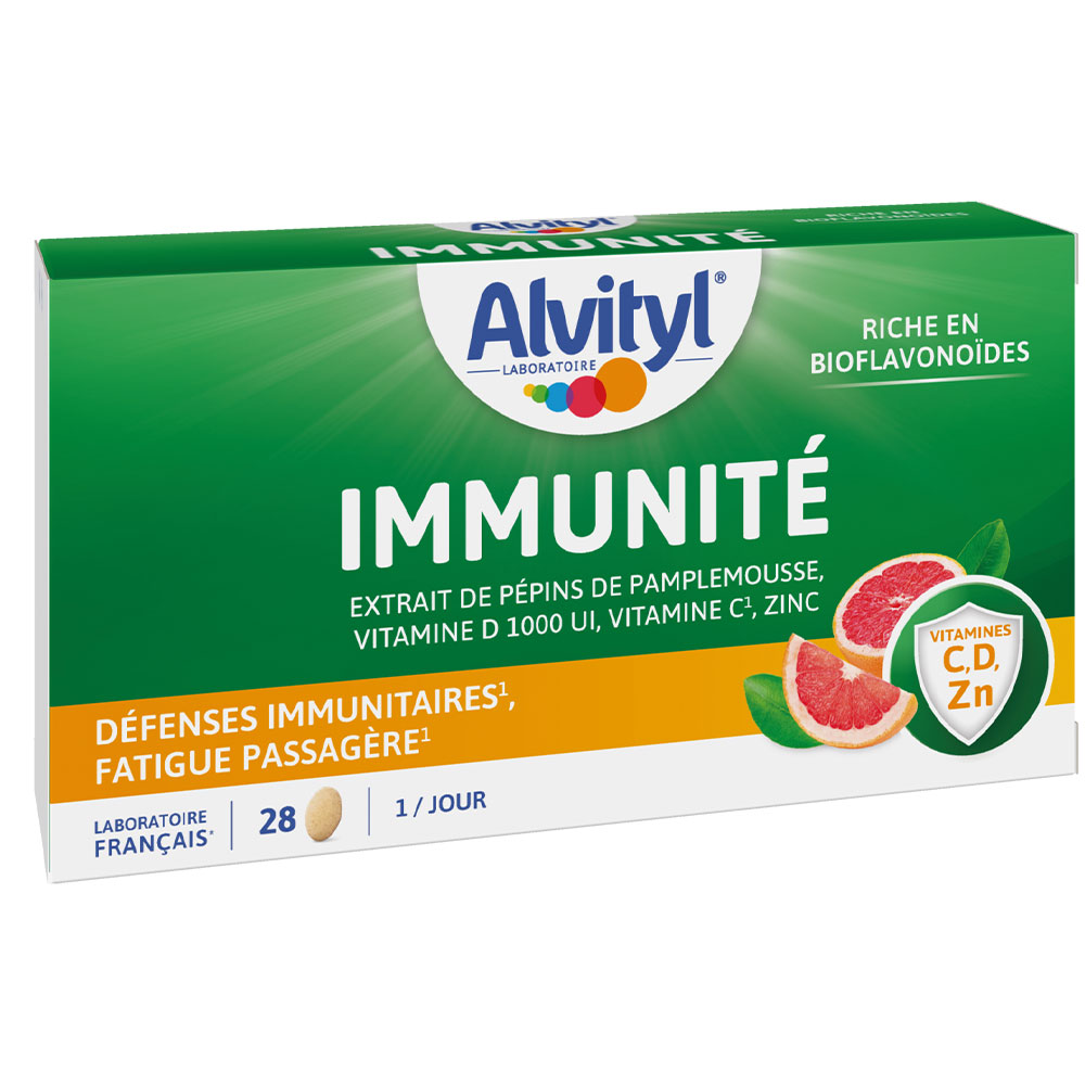 Alvityl Immunity – Vitamins D, C, zinc and grapefruit seed extract 28 tablets