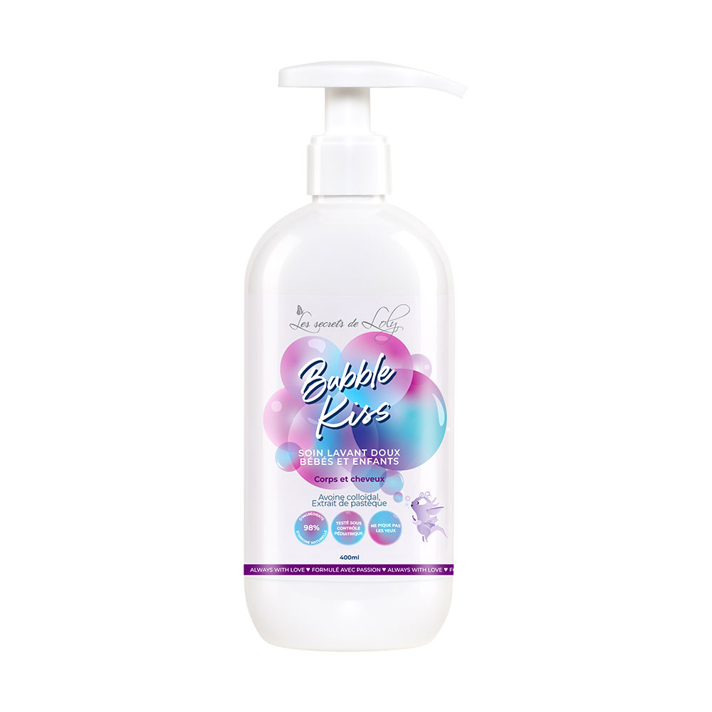Les Secrets de Loly Bubble Kiss gentle cleansing wash babies and children 400 ml
