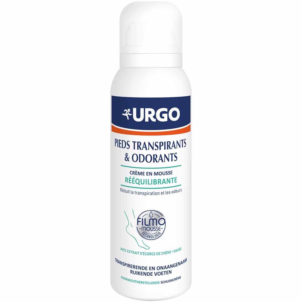 Urgo Balancing Foot Foam Cream for Sweaty and Odorous Feet 125 ml