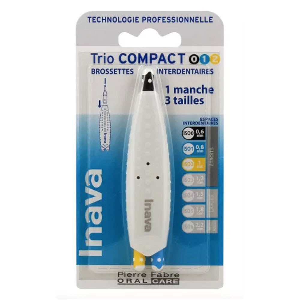 Inava Interdental brushes trio compact 0.6 mm - 0.8 mm - 1 mm