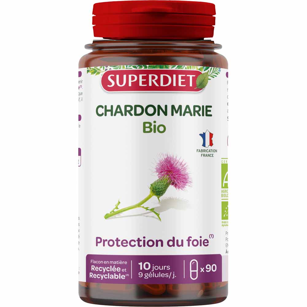 Superdiet Milk Thistle Organic 90 Gelules