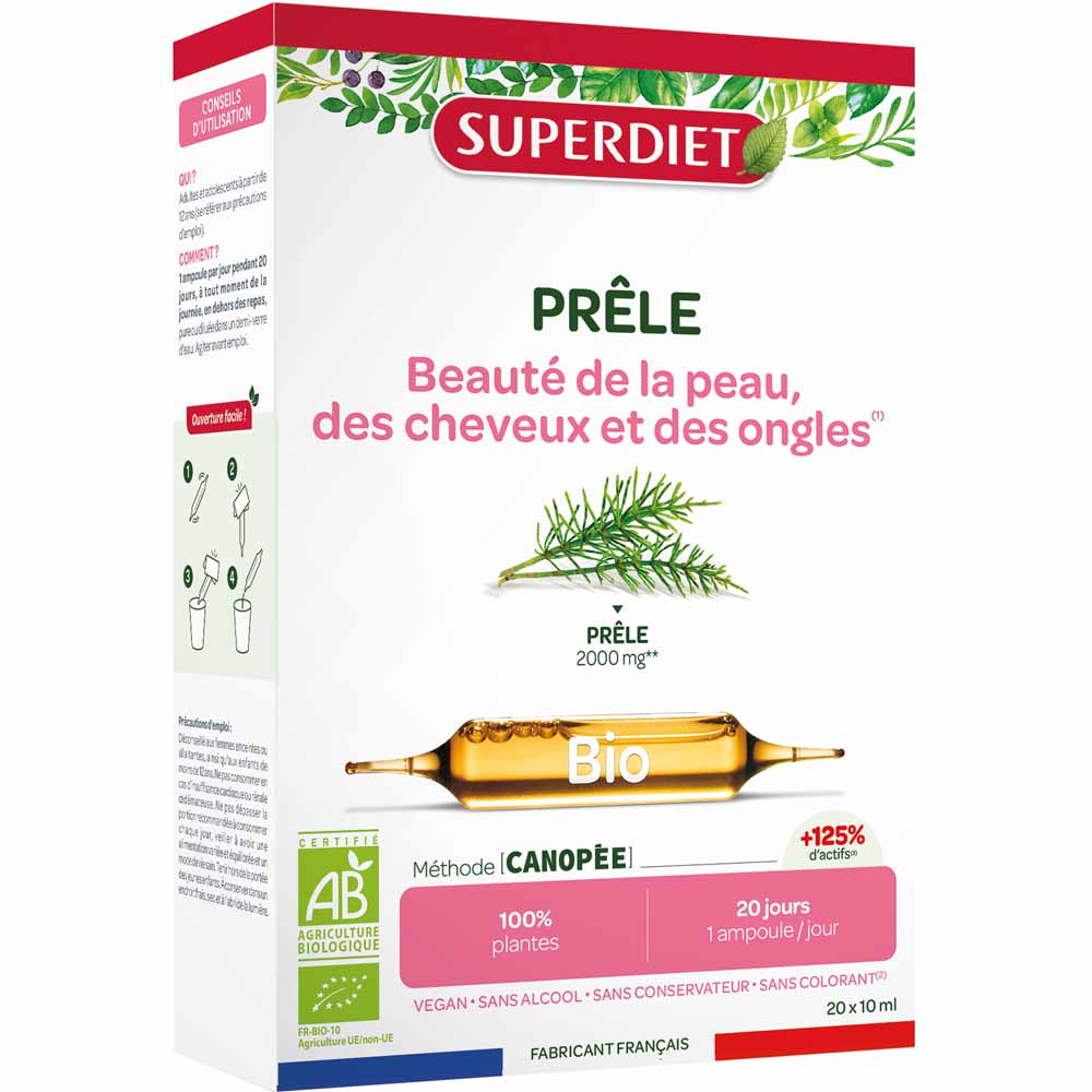 Superdiet Prele Remineralisation Bio 20 Ampulas