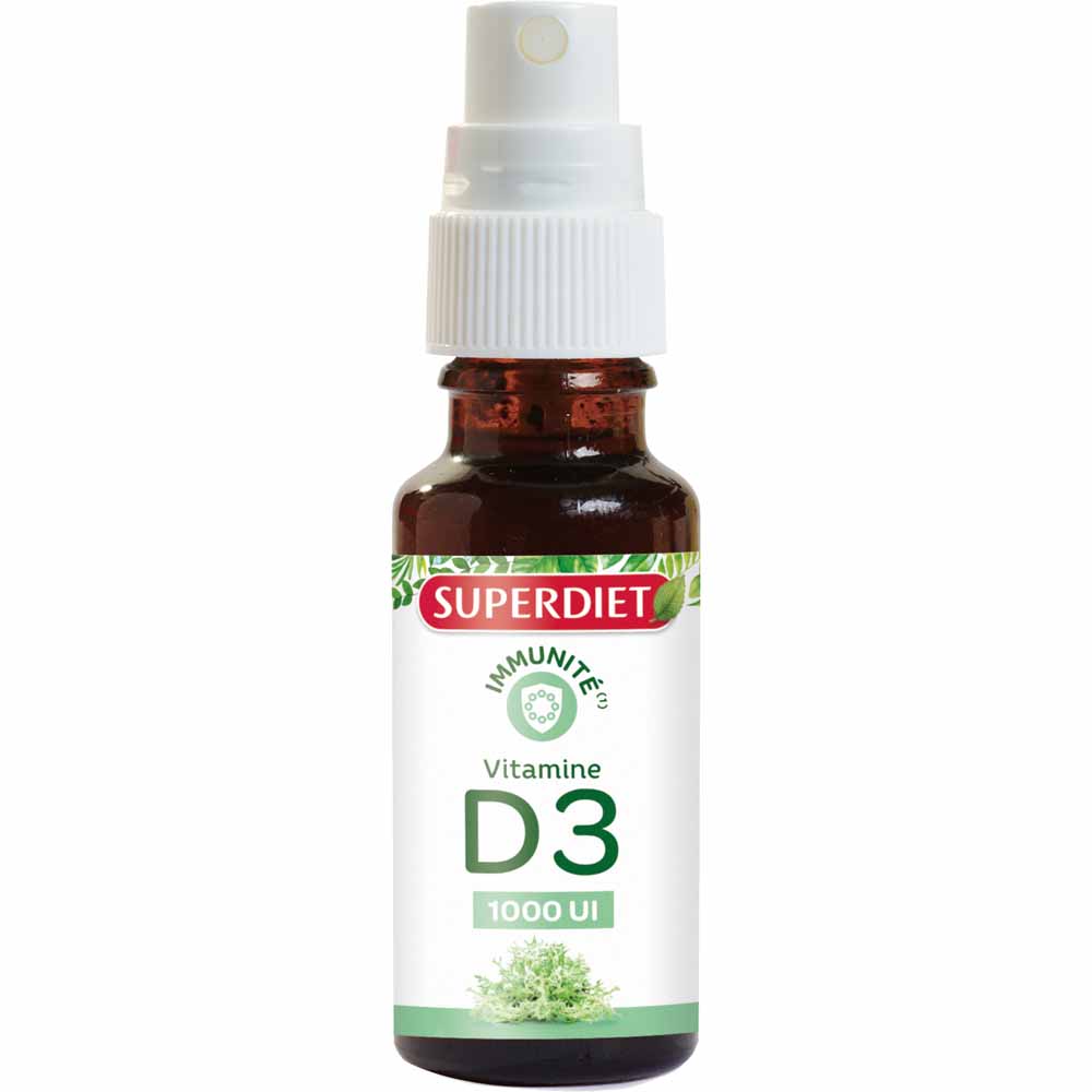 Superdiet Vitamin D3 Spray Plant Origin 20ml