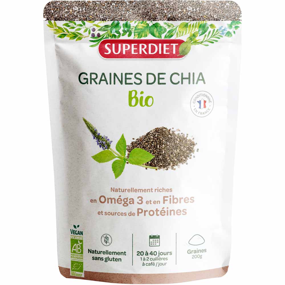 Superdiet Organic Chia Seeds 200g